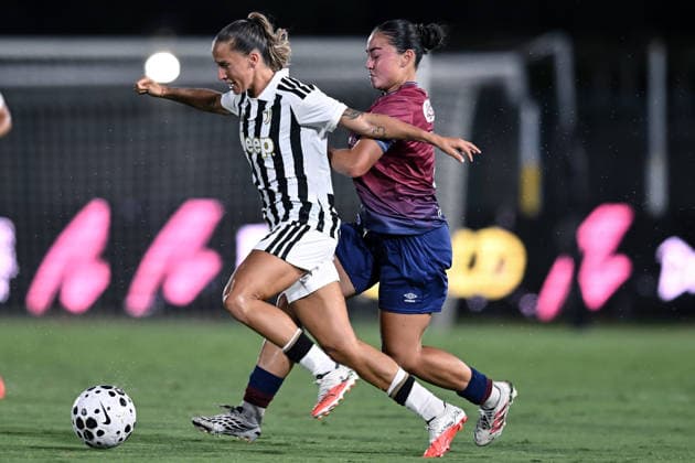 Db Biella(To) 05 08 2026 - qualificazione Women™s Champions League Juventus-Torreense foto Daniele Buffa Image nella foto: Tatiana Pinto-Raquel Ferreira 