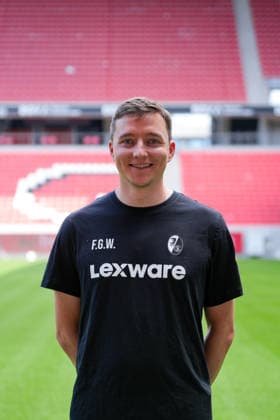 Franz-Georg Wieland (SC Freiburg, Performance Analyst); SC Freiburg; 1.BL, Bundesliga, Porträttermin 2026 2027 Freiburg Europa-Park Stadion Baden-Wuerttemberg Deutschland *** Franz Georg Wieland, SC Freiburg; Performance Analyst, SC Freiburg 1st Division; Bundesliga; Profile Session 2026–2027; Freiburg; Europa-Park Stadium; Baden-Württemberg; Germany Copyright: AA_STEINSIEK.CH