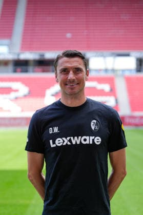 Daniel Wolf (SC Freiburg, Athletiktrainer); SC Freiburg; 1.BL, Bundesliga, Porträttermin 2026 2027 Freiburg Europa-Park Stadion Baden-Wuerttemberg Deutschland *** Daniel Wolf, SC Freiburg; Strength and Conditioning Coach, SC Freiburg 1 (Bundesliga); Bundesliga; Profile Session 2026–2027; Freiburg; Europa-Park Stadium; Baden-Württemberg; Germany Copyright: AA_STEINSIEK.CH