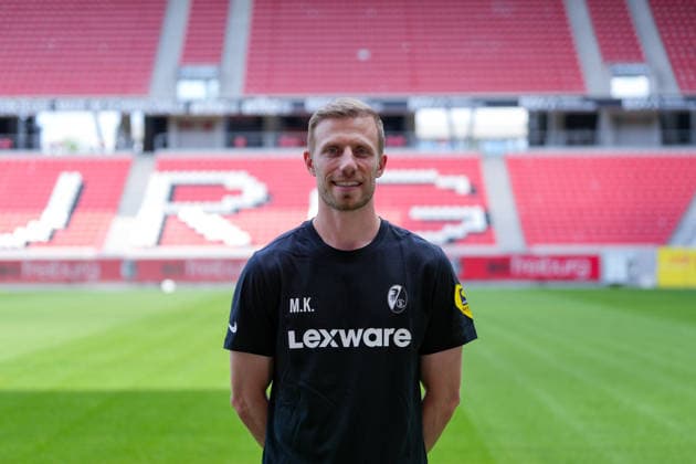 Maximilian Kessler (SC Freiburg, Athletiktrainer); SC Freiburg; 1.BL, Bundesliga, Porträttermin 2026 2027 Freiburg Europa-Park Stadion Baden-Wuerttemberg Deutschland *** Maximilian Kessler, SC Freiburg; Strength and Conditioning Coach, SC Freiburg 1 (Bundesliga); Bundesliga; Profile Session 2026–2027; Freiburg; Europa-Park Stadium; Baden-Württemberg; Germany Copyright: AA_STEINSIEK.CH