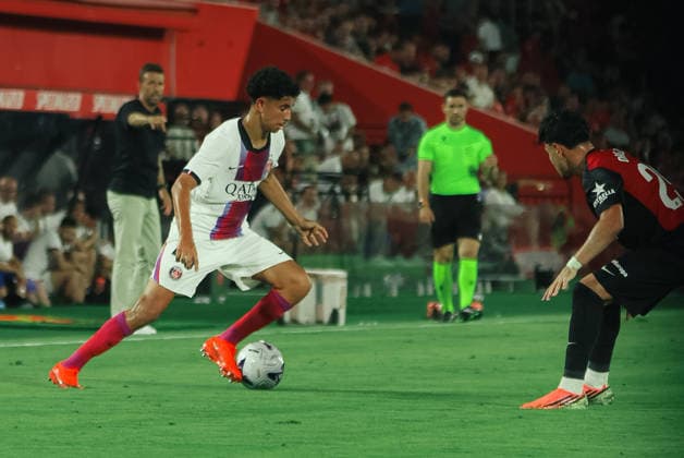 ESP: RCD Mallorca v PSG Trofeu Ciutat de Palma Pre Season 2026 2027 Rayan Abo El Nay of PSG during Trofeu Ciutat de Palma Pre Season match between RCD Mallorca and PSG played at Estadio Son Moix, Palma de Mallorca on August 05, 2026. Palma de Mallorca, Spain. Mallorca Spain Football *** ESP RCD Mallorca vs. PSG, Trofeu Ciutat de Palma Preseason 2026–2027: Rayan Abo El Nay of PSG during the Trofeu Ciutat de Palma Preseason match between RCD Mallorca and PSG, played at Estadio Son Moix, Palma de Mallorca on August 5, 2026 Palma de Mallorca, Spain Mallorca Spain Soccer Copyright: xGutix