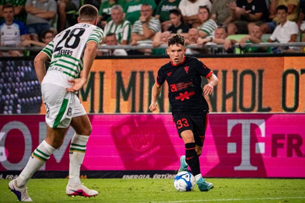 Maksym Khlan seen during UEFA Europa League qualifying game between teams of Ferencvaros and Gornik Zabrze (Matej Sagan Ball Raw Images) Budapest Groupama Arena Slovakia Copyright: xMatejxSaganx DSC03054