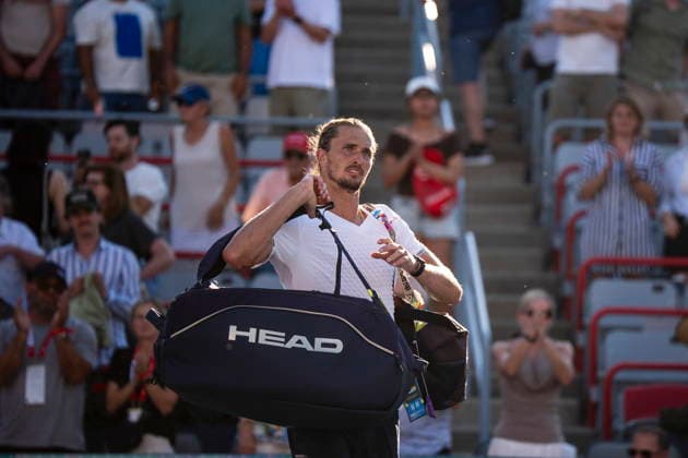 August 5, 2026, Montreal, Pq, Canada: Alexander Zverev of Germany exits the court after being eliminated by Tallon Griekspoor of NetherlandsÃ‚ on day four of the National Bank Open tennis tournament in Montreal on Wednesday, August 5, 2026. Canada News - August 5, 2026  - ZUMAc35_ 20260805_zaf_c35_119 Copyright: xChristopherxKatsarovx