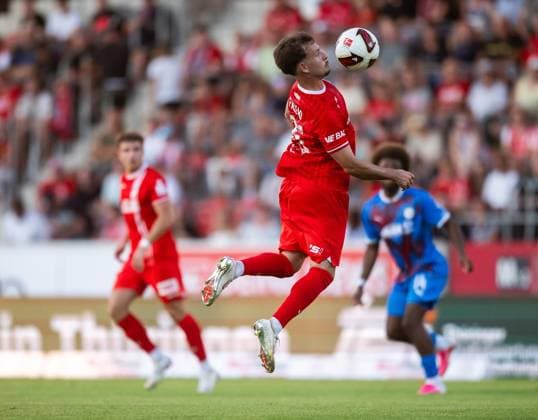 FUSSBALL REGIONALLIGA NORDOST - SAISON 2026-2027 - 3. SPIELTAG FC ROT WEISS ERFURT - SV TASMANIA BERLIN ** NUR FÜR REDAKTIONELLE ZWECKE ** EDITORIAL USE ONLY **<p>05 08 2026-Erfurt: Fussball Regionalliga Nordost 3. Spieltag Saison 2026-2027 Steigerwaldstadion FC Rot Weiss Erfurt - SV Tasmania Berlin im Foto: Lucas Falcao 55 (Rot-Weiß Erfurt) ( Deutschland Thueringen Erfurt Copyright: SaschaxFromm *** SOCCER REGIONAL LEAGUE NORTHEAST 2026–2027 SEASON, MATCHDAY 3: FC ROT WEISS ERFURT VS. SV TASMANIA BERLIN ** FOR EDITORIAL PURPOSES ONLY ** EDITORIAL USE ONLY ** p 05 08 2026 Erfurt Soccer Regional League Northeast Matchday 3, 2026–2027 Season, Steigerwaldstadion, FC Rot Weiss Erfurt vs. SV Tasmania Berlin. Pictured: Lucas Falcao, 55, Rot Weiss Erfurt, Germany, Thuringia, Erfurt. Copyright SaschaxFromm Copyright: SaschaxFromm doc871c29esnnn2e4p2t42 ,EDITORIAL USE ONLY