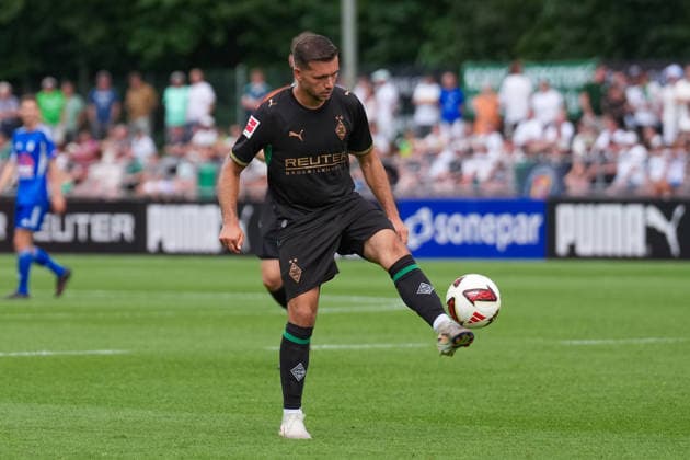 05.08.2026, xydrx, Fußball, Testspiel, FC Rottach-Egern - Borussia Mönchengladbach, Saison 2026 2027, Stadion am Birkenmoos: Kevin Stoeger (Borussia Moenchengladbach, 7) DFB regulations prohibit any use of photographs as image sequences and or quasi-video. *** August 5, 2026, xydrx, soccer, exhibition match, FC Rottach Egern vs. Borussia Mönchengladbach, 2026–2027 season, Birkenmoos Stadium, Kevin Stoeger, Borussia Mönchengladbach, 7. DFB regulations prohibit any use of photographs as image sequences and or quasi-video Copyright: HMBxMedia YannisxDreimann