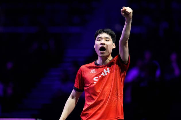 Jang Woojin (KOR), AUGUST 6, 2026 - Table tennis, Tischtennis : WTT Champions Yokohama 2026 Mens singles round of 32 at Yokohama BUNTAI, Kanagawa, Japan. Noxthirdxpartyxsales  aflo_340203519 KenxAsakurax
