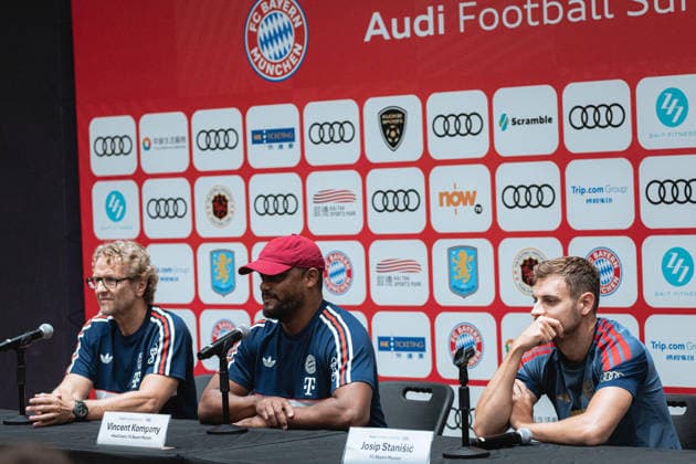 Football, Bundesliga, FC Bayern Munich, tour of Asia, press conference in Hong Kong