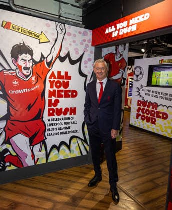 Football - Goal Rush Exhibition LIVERPOOL, ENGLAND - Wednesday, August 5, 2026: Ian Rush, Liverpool s all-time leading goal-scorer, attends the opening of All You Need Is Rush an exhibition of his career with Liverpool, Juventus and Wales at the Liverpool FC Museum at Anfield. (Photo by David Rawcliffe Propaganda) LIVERPOOL Anfield MERSEYSIDE ENGLAND  Copyright: xDavidxRawcliffex 2026-08-05-020-All_You_Need_Is_Rush