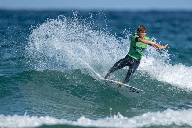 Surfing, Boardmasters 2026, World Surf League Lukas Skinner (Great Britain) during the Boardmasters 2026 surfing championships at Fistral Beach, Newquay, UK on 6 August 2026. Newquay Fistral Beach Hampshire UK Editorial use only , Copyright: xStevexBaileyx PSI-24643-0045