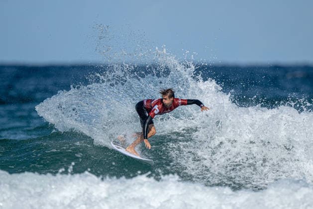 Surfing, Boardmasters 2026, World Surf League Sam Piter (France) winner of Yeti Pro QS4000 Boardmasters 2026 surfing championships at Fistral Beach, Newquay, UK on 6 August 2026. Newquay Fistral Beach Hampshire UK Editorial use only , Copyright: xStevexBaileyx PSI-24643-0052