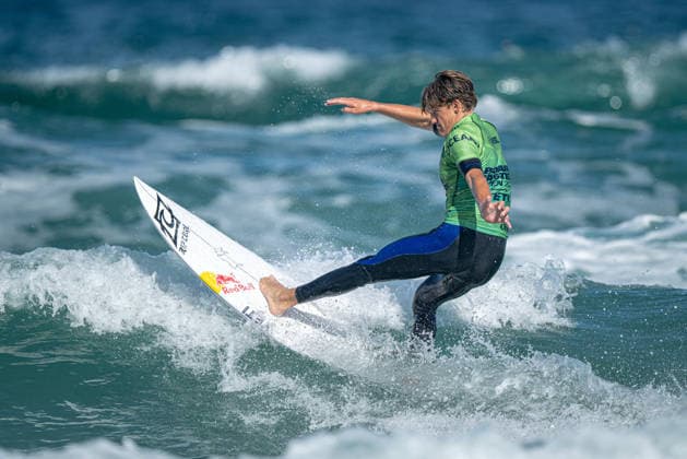Surfing, Boardmasters 2026, World Surf League Lukas Skinner (Great Britain) during the semi-finals of the Boardmasters 2026 surfing championships at Fistral Beach, Newquay, UK on 6 August 2026. Newquay Fistral Beach Hampshire UK Editorial use only , Copyright: xStevexBaileyx PSI-24643-0060