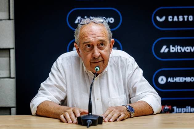 Club s spokesman Johan Koekbelbergh a press conference, PK, Pressekonferenz of Belgian soccer team Club Brugge KV, Thursday 6 August 2026 in Brugge, prior to the start of the 2026-2027 Jupiler Pro League competition this weekend. KURTxDESPLENTER  x182844099x