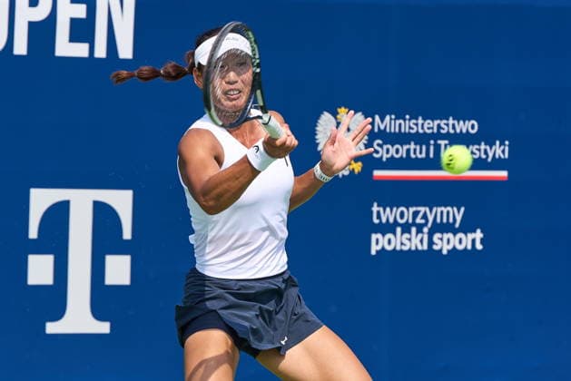 Warszawa 06.08.2026. Tennis. WTA, Tennis Damen 125 Warsaw T-Mobile Polish Open, day 5, Warsaw, Poland --- Tenis. Turniej WTA 125 Warsaw T-Mobile Polish Open, dzien 5, Warszawa Persons shown : Carol Young Suh Lee (USA) Fot. Dominika Chmura Arena Akcji NEWSPIX.PL --- newspix.pl 