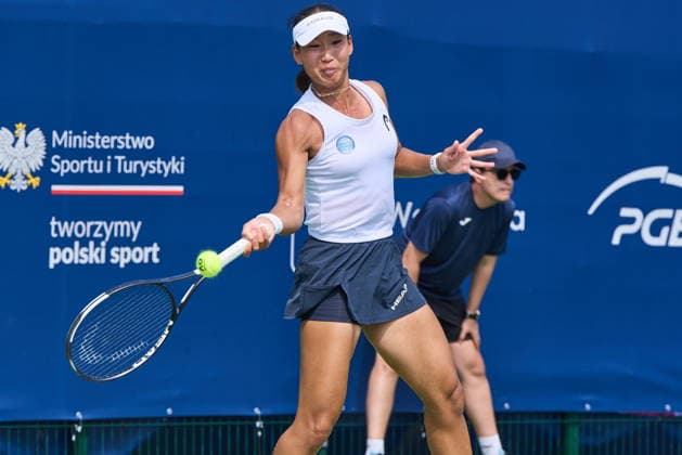 Warszawa 06.08.2026. Tennis. WTA, Tennis Damen 125 Warsaw T-Mobile Polish Open, day 5, Warsaw, Poland --- Tenis. Turniej WTA 125 Warsaw T-Mobile Polish Open, dzien 5, Warszawa Persons shown : Carol Young Suh Lee (USA) Fot. Dominika Chmura Arena Akcji NEWSPIX.PL --- newspix.pl 