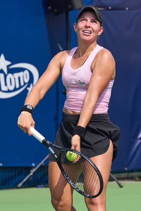 Warszawa 06.08.2026. Tennis. WTA, Tennis Damen 125 Warsaw T-Mobile Polish Open, day 5, Warsaw, Poland --- Tenis. Turniej WTA 125 Warsaw T-Mobile Polish Open, dzien 5, Warszawa Persons shown : Weronika Falkowska (POL) Fot. Dominika Chmura Arena Akcji NEWSPIX.PL --- newspix.pl 