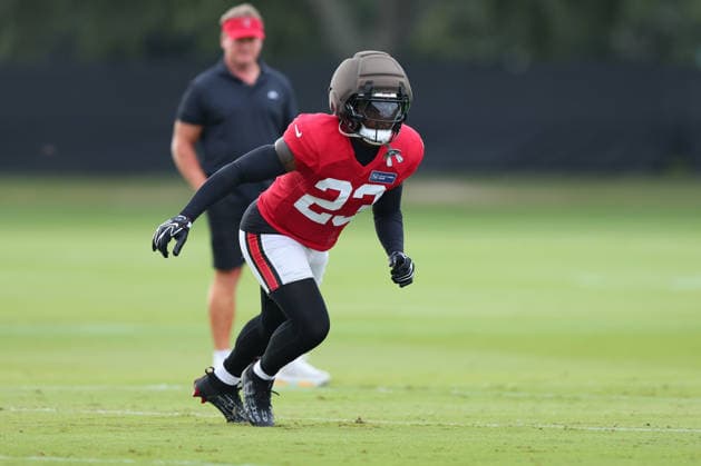 August 6, 2026: Tampa Bay Buccaneers safety Tykee Smith (23) during training camp at AdventHeath Training Center in Tampa, FL. Taylor McFee CSM Tampa USA - ZUMAc04_ 20260806_zma_c04_008 Copyright: xTaylorxMcfeex