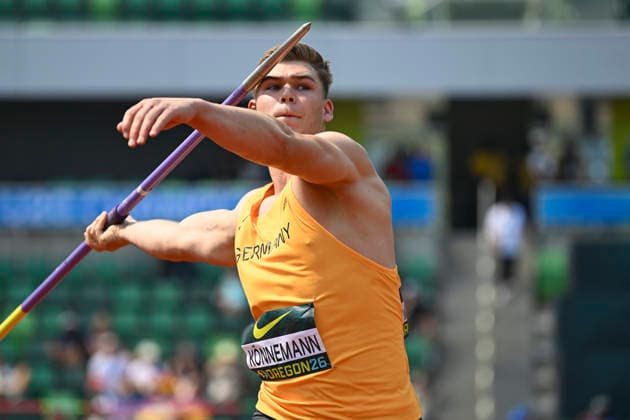 World Athletics U20 Championships Oregon 2026 EUGENE, UNITED STATES OF AMERICA - AUGUST 6, 2026 : Niklas Könnemann (GER) competing during the World Athletics U20 Championships Oregon 2026 at Hayward Field on August 6, 2026 in Eugene, United States Of America. *** World Athletics U20 Championships, Oregon 2026, EUGENE, UNITED STATES OF AMERICA AUGUST 6, 2026 Niklas Könnemann (GER) competing during the World Athletics U20 Championships Oregon 2026 at Hayward Field on August 6, 2026, in Eugene, United States of America Copyright: xBEAUTIFULxSPORTS DecaxText&Bildx