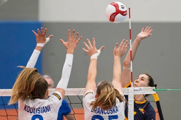Volleyball, friendly match, Czech Republic v Romania
