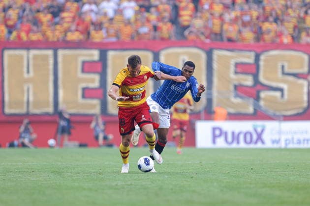 BIALYSTOK 06.08.2026 UEFA LIGA EUROPY 3. RUNDA ELIMINACYJNA SEZON 2026 2027 MECZ: JAGIELLONIA BIALYSTOK - RANGERS FC UEFA EUROPA LEAGUE 2026 27 THIRD QUALIFYING ROUND FIRST LEG MATCH BETWEEN JAGIELLONIA BIALYSTOK (POL) - RANGERS FC (SCO) NZ NIK PRELEC DUJON STERLING Fot. Maciej Gilewski 058sport.pl NEWSPIX.PL --- newspix.pl 