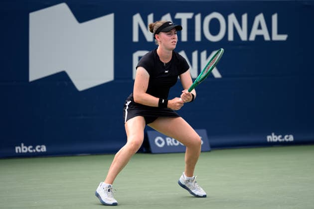 August 6, 2026, Toronto, Ontario, Canada: TALIA GIBSON of Australia is seen during her third-round match against Ekaterina Alexandrova at the National Bank Open, part of the Hologic WTA, Tennis Damen Tour, at Sobeys Stadium. Tennis 2026: WTA 1000 National Bank Open Presented By Rogers.  - ZUMAr228 20260806_znp_r228_005 Copyright: xVasiliyxRyabykhx