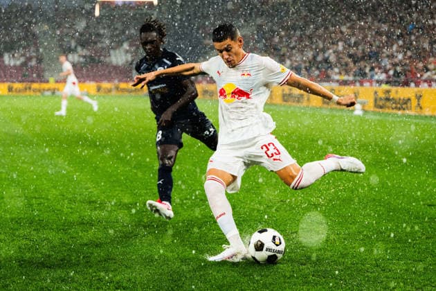 SOCCER - UEFA EL, RBS vs Pafos SALZBURG,AUSTRIA,06.AUG.26 - SOCCER - UEFA Europa League, qualification, Red Bull Salzburg vs Pafos FC. Image shows Damir Redzic (RBS).  GEPAxpictures xJulioxArellano