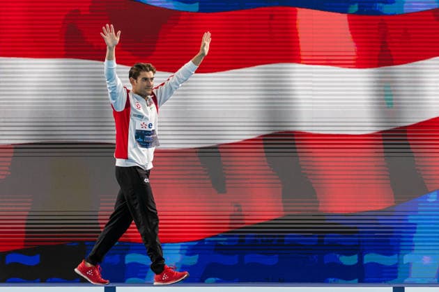 SWIMMING - EAC 2026 PARIS,FRANCE,06.AUG.26 - SWIMMING - European Aquatics Championships Paris 2026, diving, 10m platform, men. Image shows Dariush Lotfi (AUT).  GEPAxpictures xPhilippxBrem