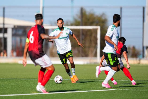 August 6, 2026, Gibraltar, Gibraltar, England: Jaden Montnor of AC Omonia Nicosia in action during the third qualifying round UEFA Europa League Leg One football match played between Lincoln Red Imps FC and AC Omonia Nicosia at Europa Point stadium on August 6, 2026, in Gibraltar, England Lincoln Red Imps FC V AC Omonia Nicosia - UEFA Europa League  - ZUMAa181 20260806_zaa_a181_027 Copyright: xJoaquinxCorcherox