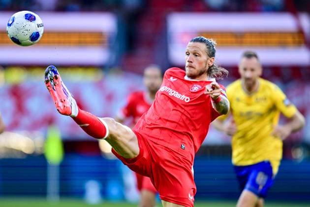 ENSCHEDE , 06Ã08-2026 , Stadium Grolsch Veste , season 2026 2027 , UEFA Europa League play-off football , match between FC Twente and FC DAC 1904 , picture shows FC Twente player Wout Weghorst Twente - DAC 1904  x205488919x Copyright: