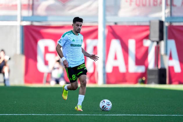 August 6, 2026, Gibraltar, Gibraltar, England: Andreas Christou of AC Omonia Nicosia in action during the third qualifying round UEFA Europa League Leg One football match played between Lincoln Red Imps FC and AC Omonia Nicosia at Europa Point stadium on August 6, 2026, in Gibraltar, England Lincoln Red Imps FC V AC Omonia Nicosia - UEFA Europa League  - ZUMAa181 20260806_zaa_a181_032 Copyright: xJoaquinxCorcherox