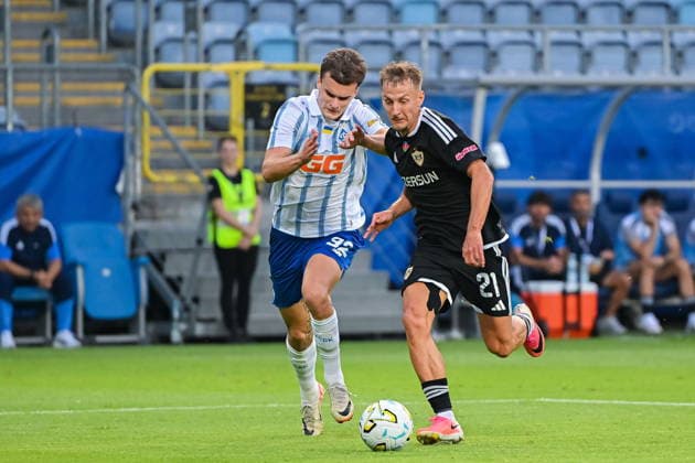 LUBLIN 06.08.2026 MECZ III RUNDA ELIMINACYJNA LIGA KONFERENCJI SEZON 2026 2027: DYNAMO KIJOW - QARABAG AGDAM --- UEFA CONFERENCE LEAGUE THIRD QUALIFYING ROUND FIRST MATCH: FC DYNAMO KYIV - QARABAG AGDAM TARAS MYKHAVKO OLEXIY KASHCHUK FOT. MICHAL TRZPIS 400MM.PL NEWSPIX.PL --- newspix.pl 