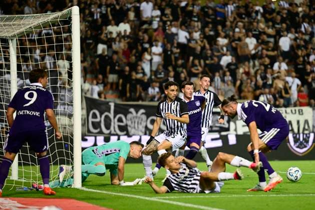PAOK v RSC Anderlecht - UEFA Europa League THESSALONIKI, GREECE - AUGUST 06 : Cvetkovic Mihajlo forward of RSC Anderlecht during the UEFA Europa League third qualifying round1st leg match between PAOK and RSC Anderlecht on August 6, 2026 in Thessaloniki, Greece, 06 08 2026 Thessaloniki Greece  Copyright: xJanxDexMeuleneirx