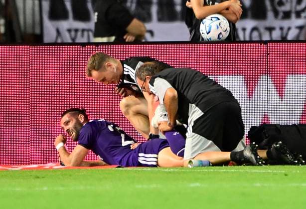 PAOK v RSC Anderlecht - UEFA Europa League THESSALONIKI, GREECE - AUGUST 06 : Petrot Leo defender of RSC Anderlecht during the UEFA Europa League third qualifying round1st leg match between PAOK and RSC Anderlecht on August 6, 2026 in Thessaloniki, Greece, 06 08 2026 Thessaloniki Greece  Copyright: xJanxDexMeuleneirx