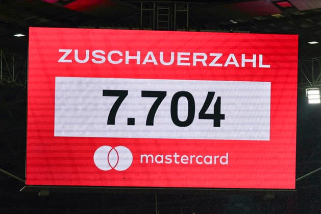 SOCCER - UEFA EL, RBS vs Pafos SALZBURG,AUSTRIA,06.AUG.26 - SOCCER - UEFA Europa League, qualification, Red Bull Salzburg vs Pafos FC. Image shows a scoreboard.  GEPAxpictures xDavidxGeieregger