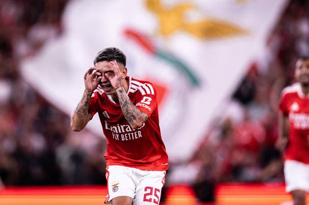 August 6, 2026, Lisboa, Lisboa, Portugal: Gianluca Prestianni of SL Benfica celebrates scoring his sides fourth goal of the match during the first leg of the UEFA Europa League Qualifier match between SL Benfica and Hearts of Midlothian F.C. at Estadio da Luz in Lisboa on August 06, 2026 SL Benfica X Hearts Of Midlothian F.C. - UEFA Europa League Qualifier  - ZUMAg283 20260806_zsp_g283_054 Copyright: xJoaoxGregoriox