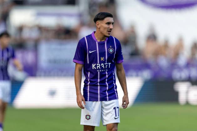 GER, Aue, Fussball, Regionalliga Nordost, 3. Spieltag, FC Erzgebirge Aue vs. BFC Dynamo im Bild v.l.: Chadi Ramadan (FC Erzgebirge Aue 17), 06.08.2026, EINS Erzgebirgsstadion Aue DFB REGULATIONS PROHIBIT ANY USE OF PHOTOGRAPHS AS IMAGE SEQUENCES AND OR QUASI-VIDEO, *** GER, Aue, Soccer, Northeast Regional League, Matchday 3, FC Erzgebirge Aue vs. BFC Dynamo (pictured, from left: Chadi Ramadan, FC Erzgebirge Aue), June 8, 2026, EINS Erzgebirgsstadion Aue DFB regulations prohibit any use of photographs as image sequences and or quasi-video, Copyright: HMBxMedia PaulxFritz