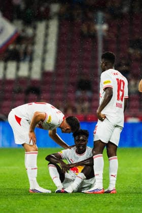 SOCCER - UEFA EL, RBS vs Pafos SALZBURG,AUSTRIA,06.AUG.26 - SOCCER - UEFA Europa League, qualification, Red Bull Salzburg vs Pafos FC. Image shows Edmund Baidoo (RBS).  GEPAxpictures xJulioxArellano