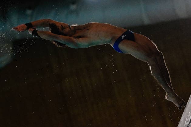 Kyle Kothari of Great Britain competes in the Diving Men s 10m Platform Final during the European Aquatics Championships at the Olympic Aquatic Center in Paris (France), August 6, 2026. Andrea Masini Deepbluemedia Insidefoto