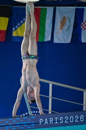 Mark Hrytsenko of Ukraine competes in the Diving Men s 10m Platform Preliminary during the European Aquatics Championships at the Olympic Aquatic Center in Paris (France), August 6, 2026. Giorgio Scala DBM - Deepbluemedia Insidefoto