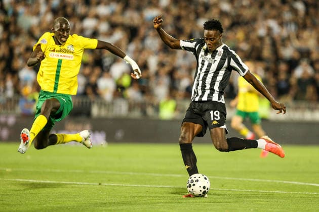 FK Partizan v Tobol - Conference League - Qualification Semi-finals BELGRADE, SERBIA - AUGUST 6: Demba Seck (19) of Partizan in action during the Conference League Qualification semi-final match between FK Partizan and Tobol at Partizan Stadium in Belgrade, Serbia on August 6, 2026. Filip Stevanovic Anadolu Belgrade Serbia. Editorial use only. Please get in touch for any other usage.  Copyright: x2026xAnadoluxFilipxStevanovicx