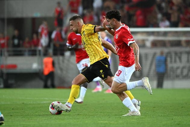 MISZKOLC 06.08.2026 PIERWSZY MECZ III RUNDA ELIMINACJYJNA LIGA KONFERENCJI SEZON 2026 27: HAPOEL TEL AVIV - GKS KATOWICE --- UEFA CONFERENCE LEAGUE THIRD QUALIFYING ROUND FIRST MATCH: HAPOEL TEL AVIV - GKS KATOWICE BARTOSZ WOLSKI FOT. KRZYSZTOF HELIOS 400MM NEWSPIX.PL --- newspix.pl 