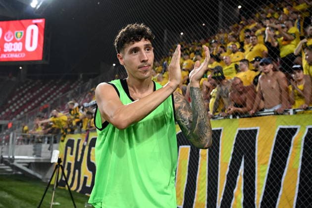 MISZKOLC 06.08.2026 PIERWSZY MECZ III RUNDA ELIMINACJYJNA LIGA KONFERENCJI SEZON 2026 27: HAPOEL TEL AVIV - GKS KATOWICE --- UEFA CONFERENCE LEAGUE THIRD QUALIFYING ROUND FIRST MATCH: HAPOEL TEL AVIV - GKS KATOWICE ERIK JIRKA FOT. KRZYSZTOF HELIOS 400MM NEWSPIX.PL --- newspix.pl 