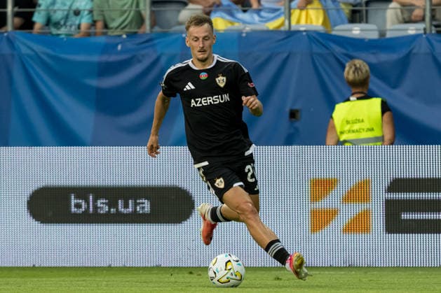 Olexiy Kashchuk seen during UEFA Conference League 26 27 3rd qualifying round 1st leg match between teams of Dinamo Kyiv and Qarabag FK (Jan Borys Ball Raw Images) Lublin Arena Lublin Poland Copyright: xJanxBorysx janborys_dynamo_qarabag_2627-21