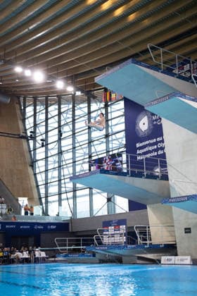 Men 10m platform diving final European Aquatics Championships - Saint-Denis Diver competes in the men s 10m platform diving final event during the LEN European Aquatics Championships, at the Olympic Aquatics Centre in Saint-Denis, northeastern suburbs of Paris on August 6, 2026. Photo by Raphael Lafargue ABACAPRESS.COM Saint-Denis France  Copyright: xLafarguexRaphael ABACAx