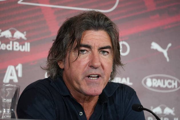 Fussball: Österreich: UEFA Europa League Qualifikation 2026 2027 - 3. Runde, 06.08.2026 - FC Red Bull Salzburg (RB, Österreich) vs. Pafos FC (Zypern) - Red Bull Arena (Wals-Siezenheim, Österreich); Juan Carlos Carcedo (Trainer Pafos FC) *** Soccer Austria UEFA Europa League Qualifying 2026–2027, Round 3, August 6, 2026, FC Red Bull Salzburg (RB), Austria vs. Pafos FC, Cyprus, Red Bull Arena, Wals-Siezenheim, Austria; Juan Carlos Carcedo, Head Coach of Pafos FC Copyright: xLukasxBierederx