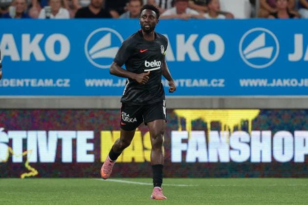 06.August.2026 - SOCCER - 2026 27 UEFA EUROPA LEAGUE, Third Qualifying Round, 1st Leg FC Hradec Kralove vs Besiktas JK Wilfred Ndidi (Besiktas) is in action Hradec Kralove Hradec Kralove, Czech Republic Malsovicka Arena Malsovicka Arena Czech Republic Copyright: xYigitxOermex xPsxImagesxYigitxOermex xPsxImagesx