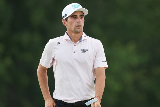 BEDMINSTER, NJ - AUGUST 06: Joaquin Niemann of the LIV Golf League walk on the 8th hole during the first round of LIV Golf New York on August 6, 2026 at Trump National Golf Club in Bedminster, New Jersey. (Photo by Andrew Mordzynski Icon Sportswire) GOLF: AUG 06 LIV Golf New York EDITORIAL USE ONLY Icon2608068128928