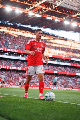 Georgiy Sudakov seen during UEFA Europa League qualifying game between teams of SL Benfica and Heart of Midlothian FC (Maciej Rogowski Ball Raw Images PT) Lisbon Estadio Da Luz Portugal Copyright: xMaciejxRogowskix maciejrogowski_slbenfica_hearts_2627_5-70