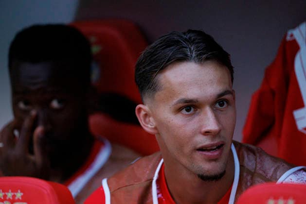 Amar Dedic seen during UEFA Europa League qualifying game between teams of SL Benfica and Heart of Midlothian FC (Maciej Rogowski Ball Raw Images PT) Lisbon Estadio Da Luz Portugal Copyright: xMaciejxRogowskix maciejrogowski_slbenfica_hearts_2627_5-18