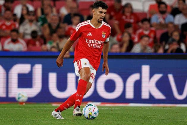 Tomas Araujo seen during UEFA Europa League qualifying game between teams of SL Benfica and Heart of Midlothian FC (Maciej Rogowski Ball Raw Images PT) Lisbon Estadio Da Luz Portugal Copyright: xMaciejxRogowskix maciejrogowski_slbenfica_hearts_2627_5-256