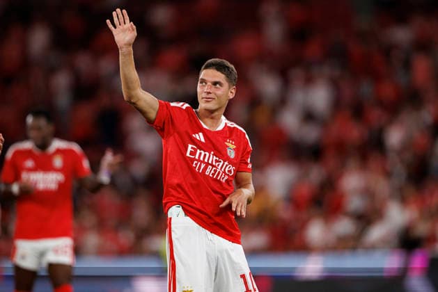 Georgiy Sudakov seen during UEFA Europa League qualifying game between teams of SL Benfica and Heart of Midlothian FC (Maciej Rogowski Ball Raw Images PT) Lisbon Estadio Da Luz Portugal Copyright: xMaciejxRogowskix maciejrogowski_slbenfica_hearts_2627_5-356